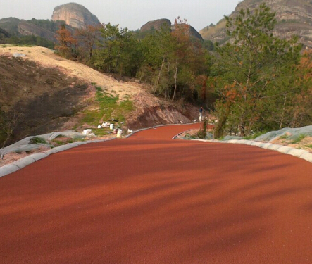 彩色防滑路面施工方案-環(huán)氧地坪漆，水性地坪漆!